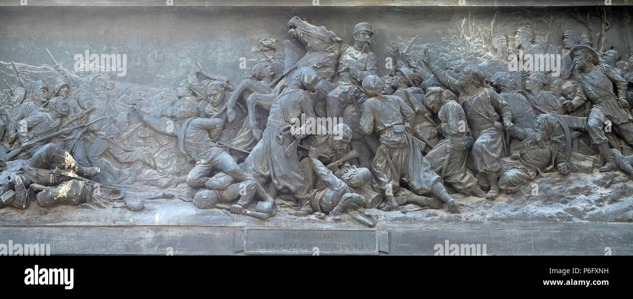 Victor Emmanuel Denkmal II erster König des vereinigten Italien, Riva degli Schiavoni, Venedig, Italien Stockfoto