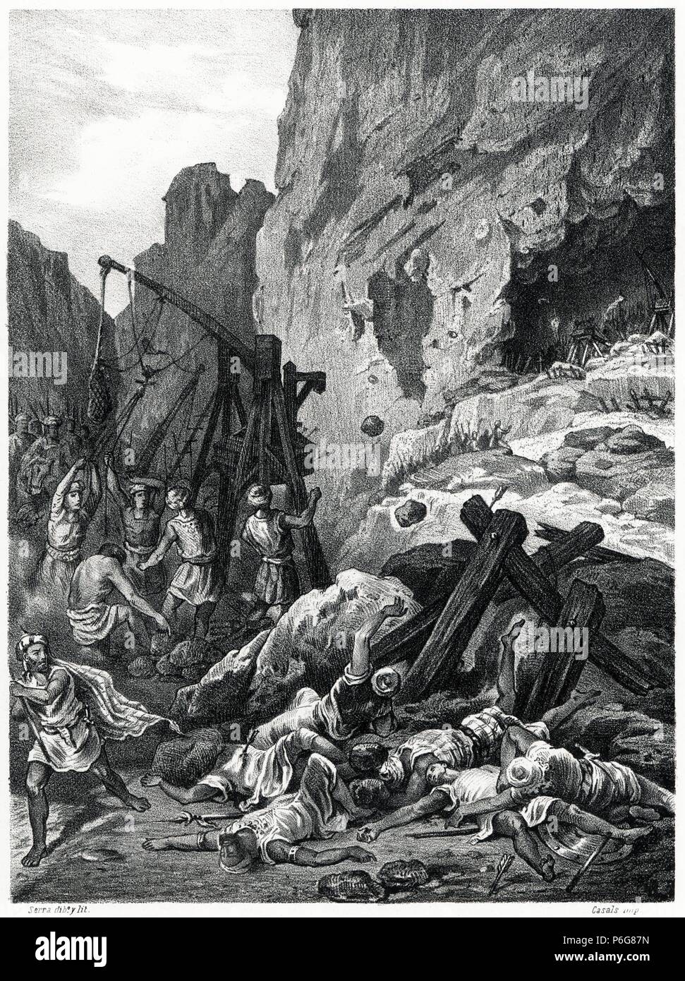 Historia de España. Don Pelayo derrota el Ejército árabe porr Alkamah