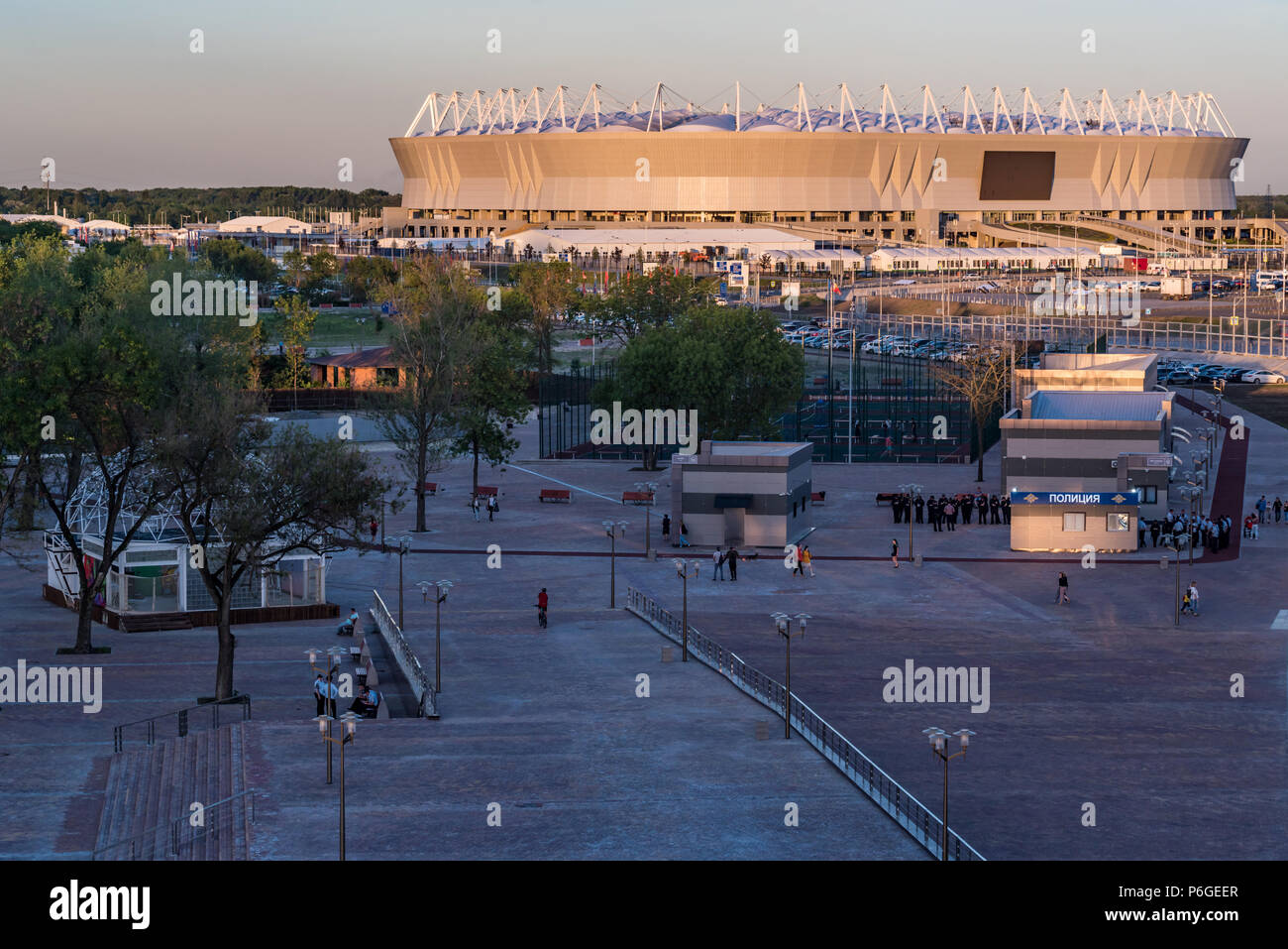 Rostow-am-Don, Russland - Juni 7, 2018: Rostov Arena für die Fußball-WM 2018 Stockfoto