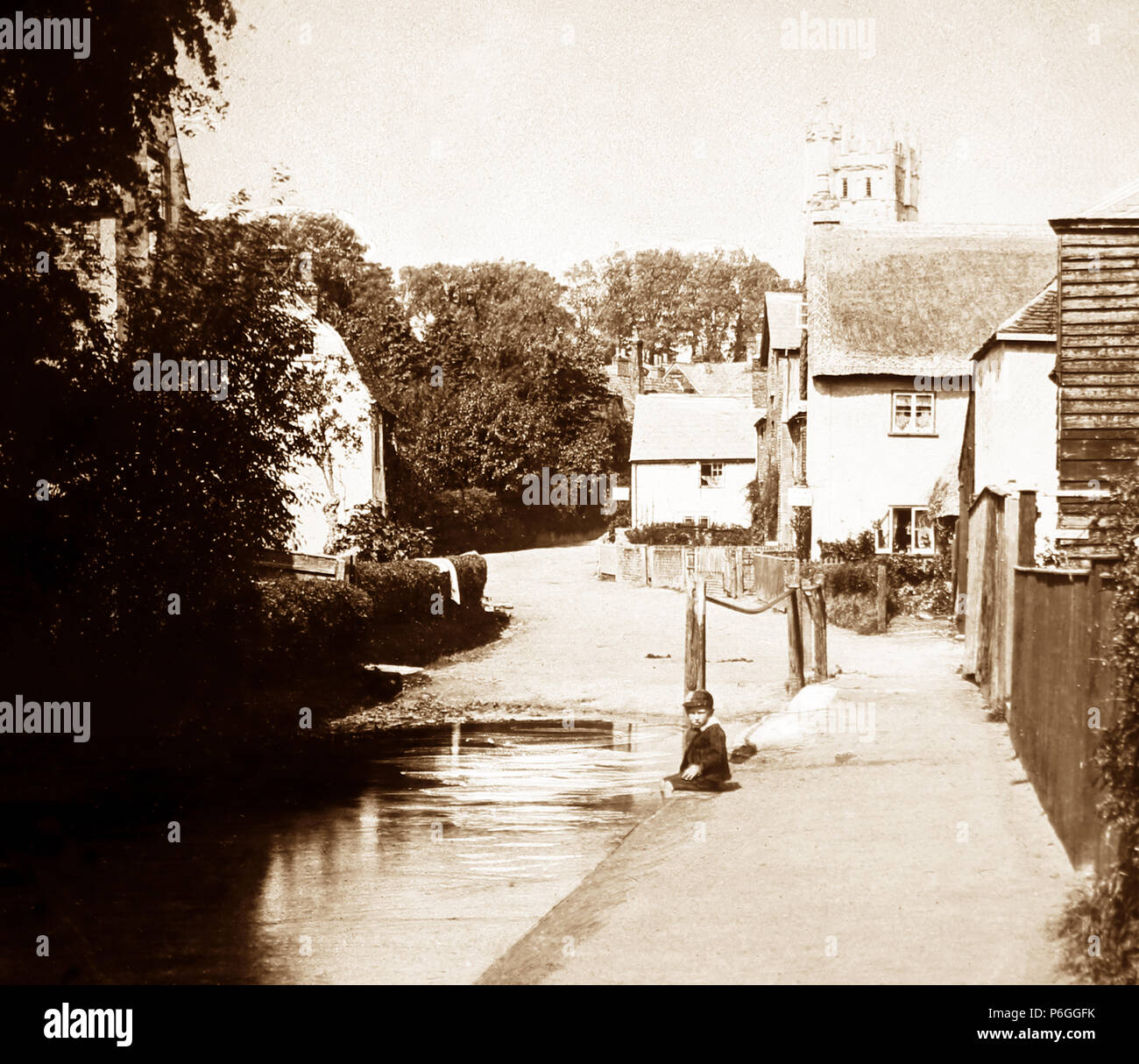 Carisbrooke, Isle of Wight, Viktorianischen Periode Stockfoto