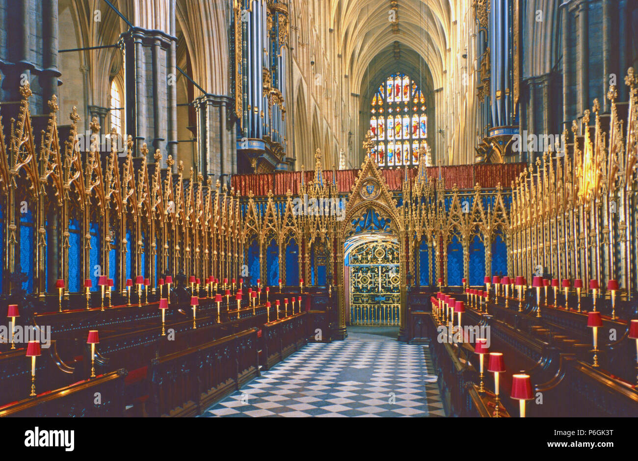 Chor, Westminster Abbey, London, England Stockfoto
