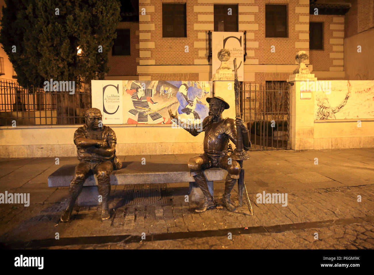 Museo Casa Natal de Cervantes in Alcala de Henares, eine historische und charmante Stadt in der Nähe von Madrid, Alcala de Henares, Spanien Stockfoto