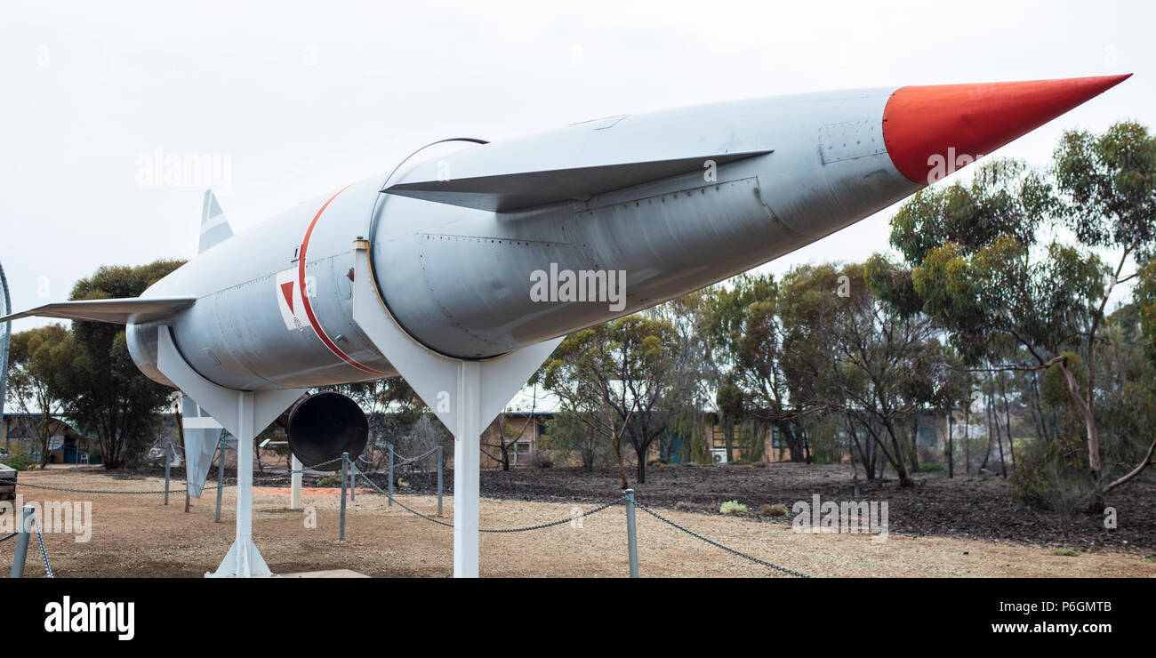 Blue Steel Rakete, Woomera, SA Stockfoto