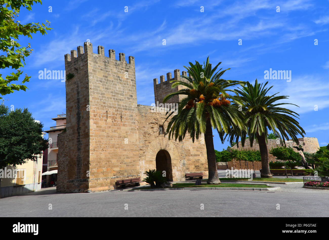 Portal del Moll Tor in Alcudia Stockfoto