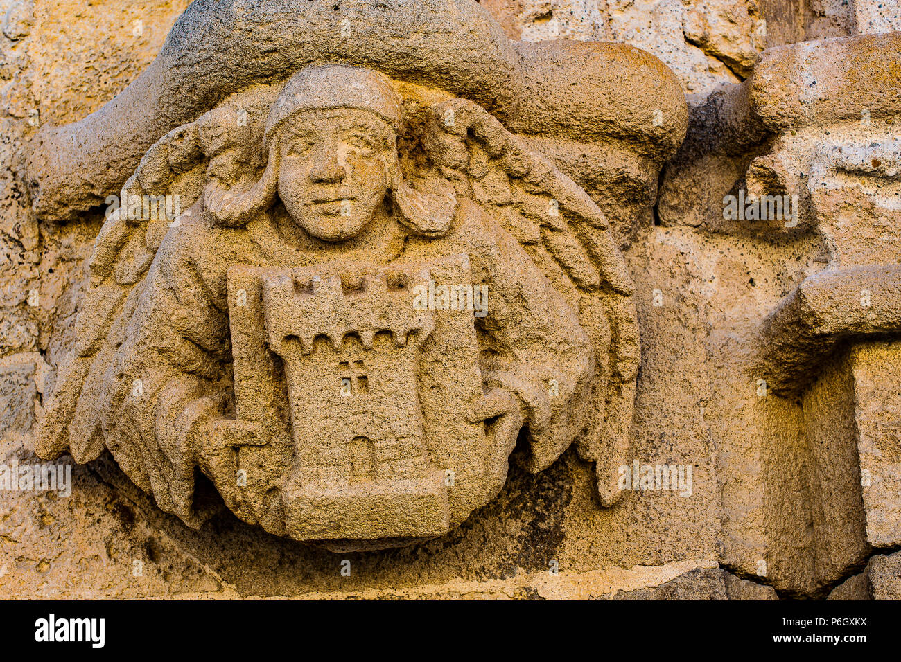 Italien Sardinien Porto Torres - Basilika di San Gavino, San Proto und San Gianuario - Wappen der Rechtskraft von Torres Stockfoto