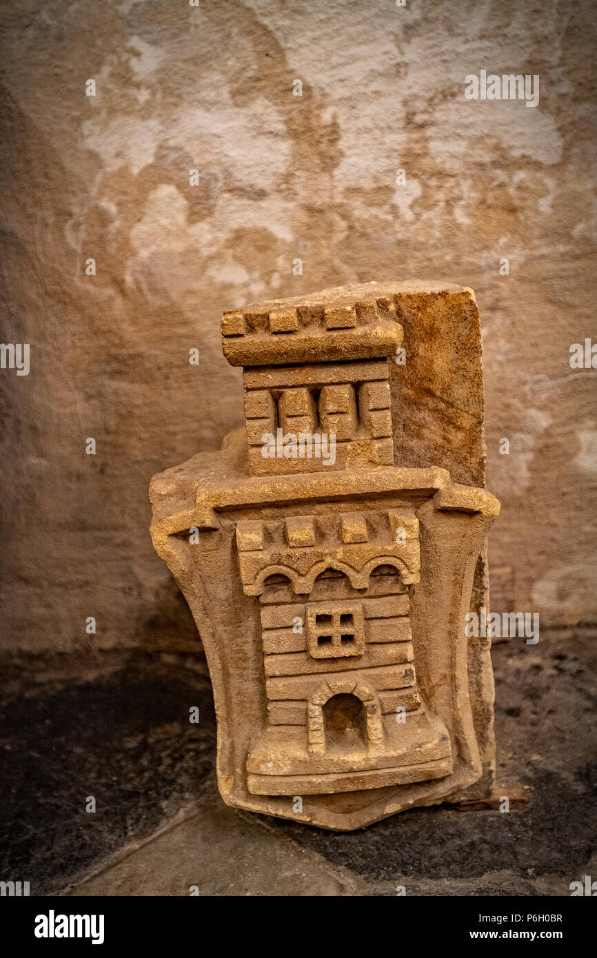 Italien Sardinien Porto Torres - Basilika di San Gavino, San Proto und San Gianuario - Wappen der Rechtskraft von Torres Stockfoto