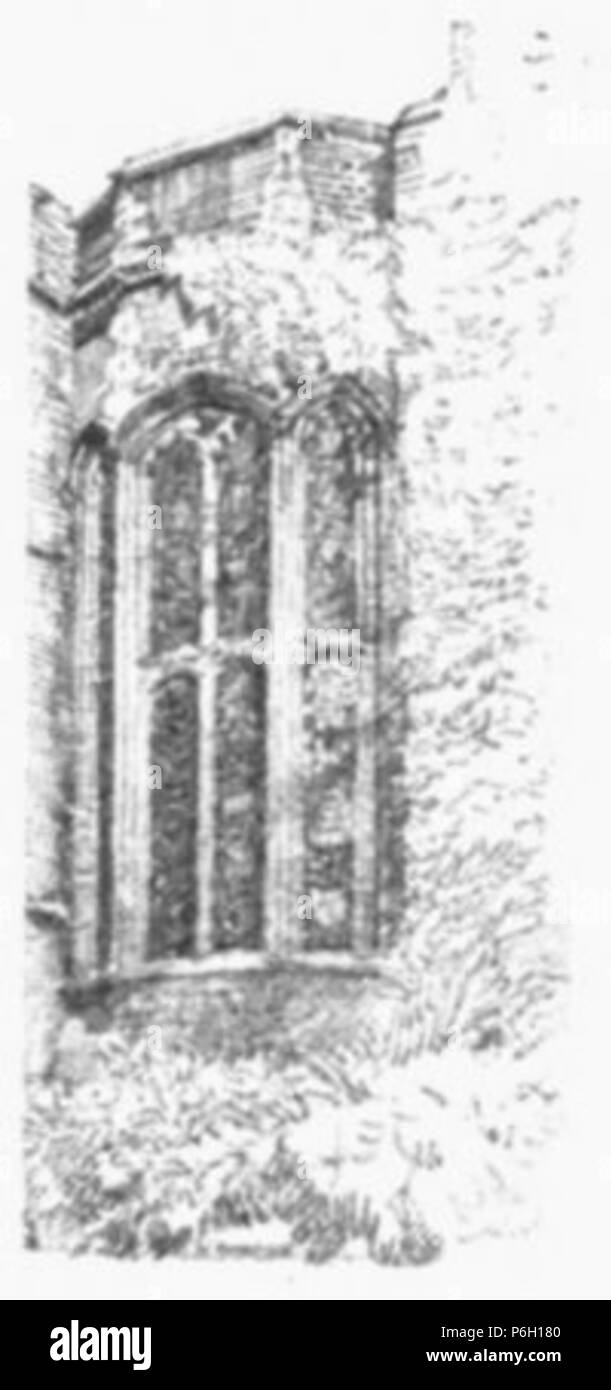 Englisch: Außenansicht der Erker der Halle der Jesus College, Cambridge. 1910 50 Griggs 1910-Oriel von Halle, Jesus College - gutenberg 38735 img036 Stockfoto