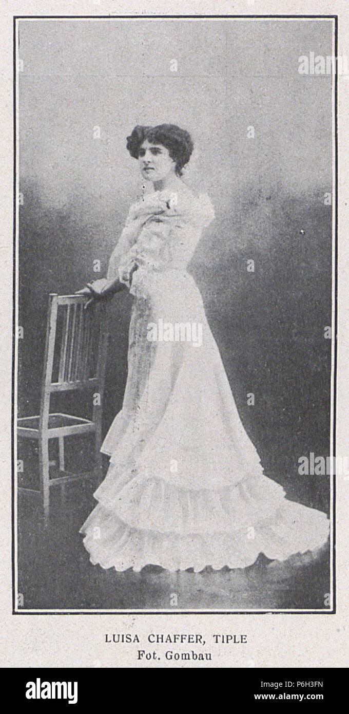 1904-09-01, El Teatro, Luisa Kurzstrohsieb, Gombau. Stockfoto