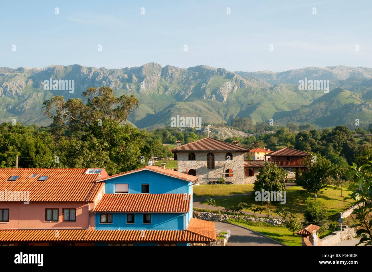 Landschaft. Porrua, Asturien, Spanien. Stockfoto