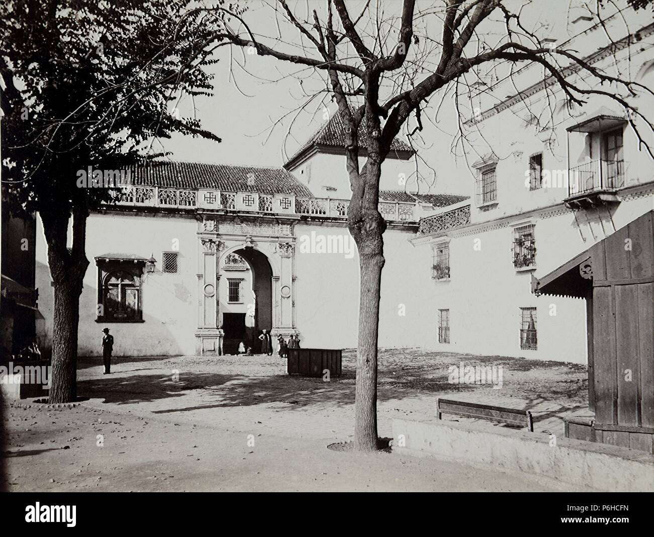 Sevilla, Entrada de La Casa de Pilatos. Stockfoto