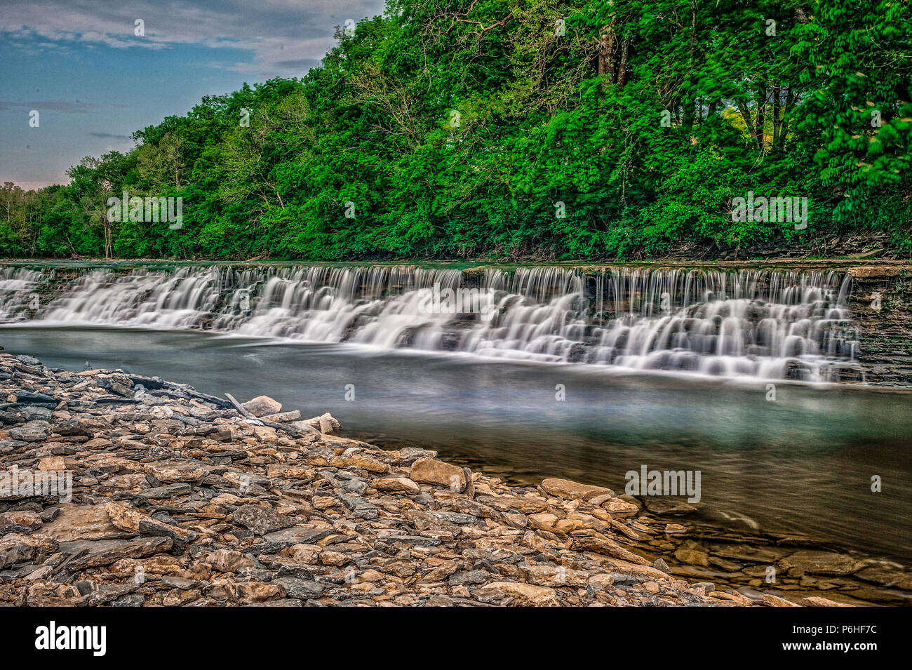 Silver Creek Wasserfälle in Madison County Kentucky Stockfoto