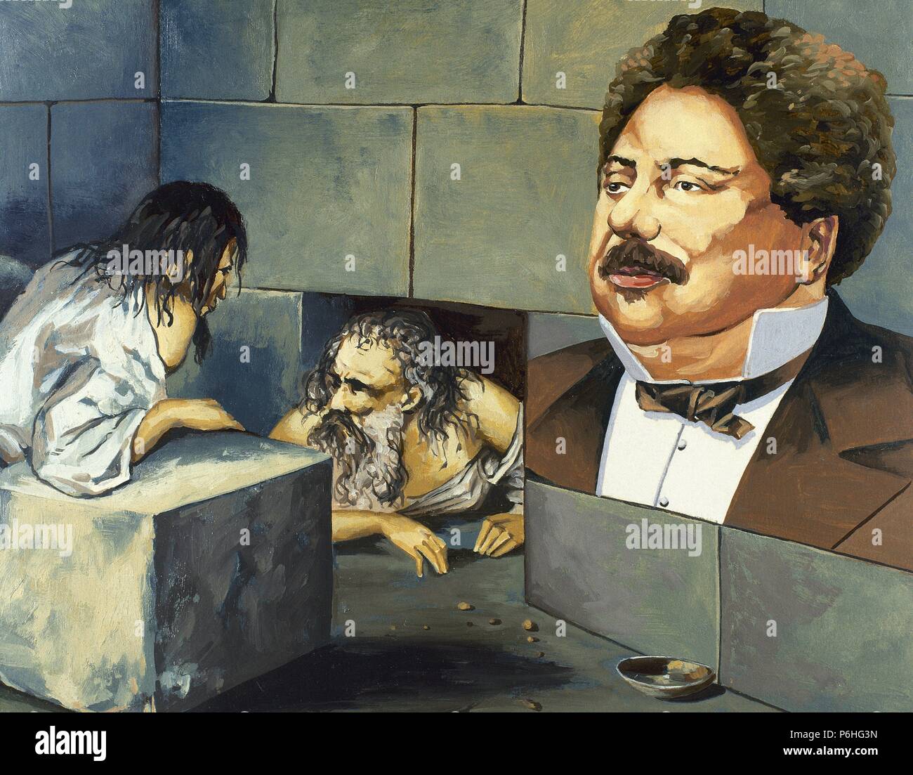 Alexandre Dumas (1802-1870). Französischer Schriftsteller. Edmond Dantes in "Der Graf von Monte Christo", 1846. Stockfoto