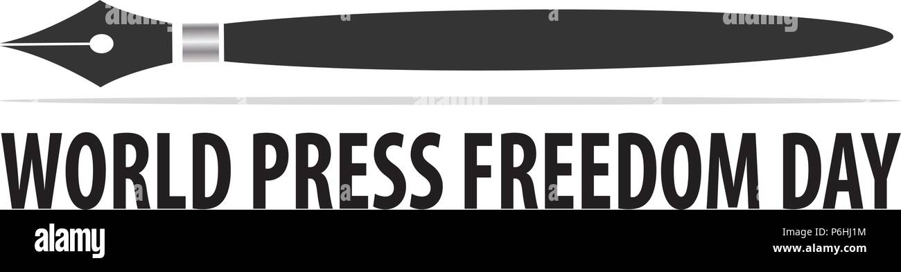 Welttag der Pressefreiheit Stock Vektor