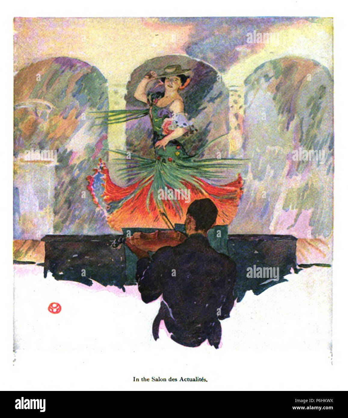 1907-10, Scribner's Magazine, Spanische Impressionen, im Salon des Actualités, Penfield. Stockfoto