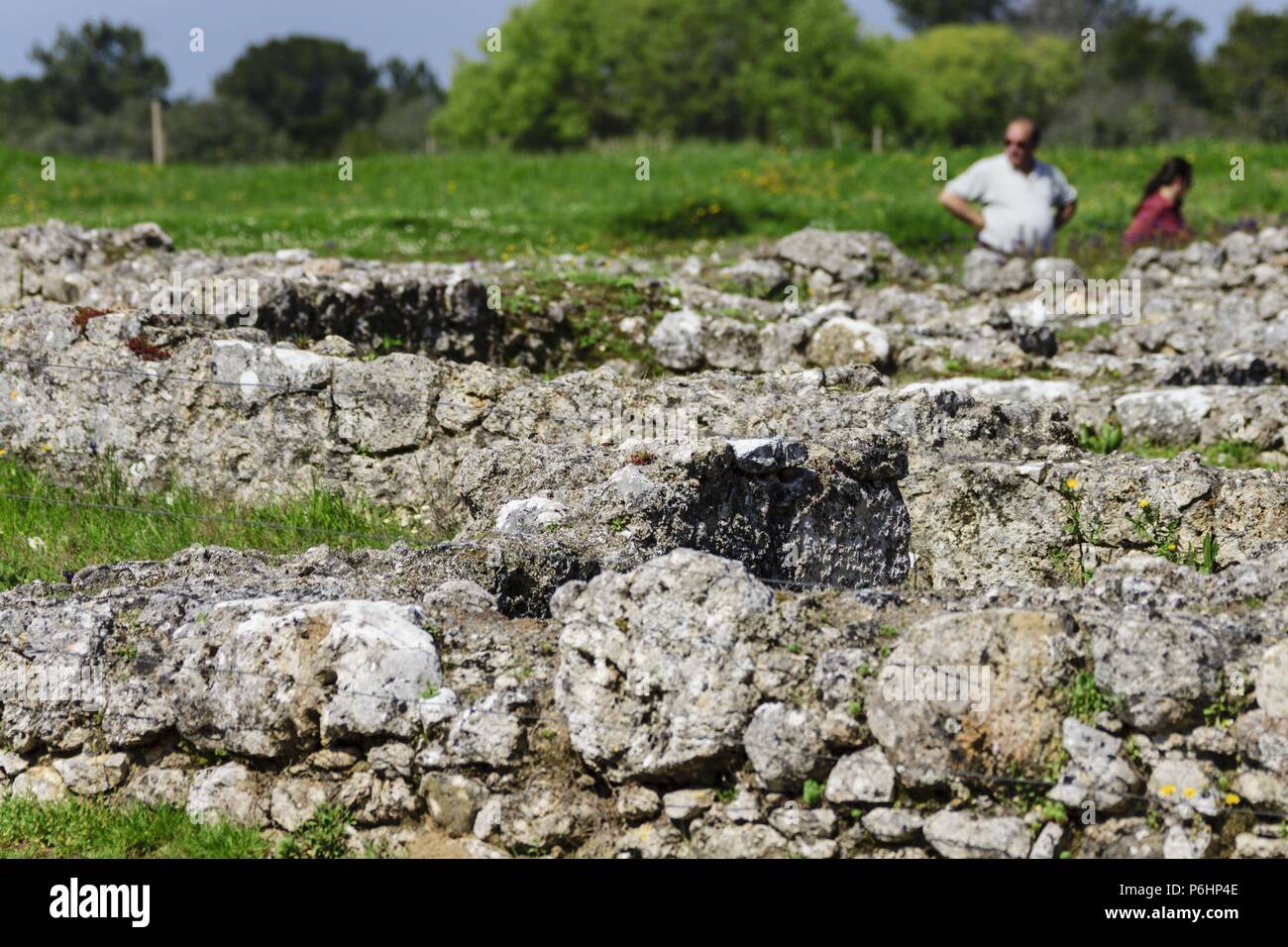 Conimbriga, Ciudad del Conventus Scallabitanus, provincia Romana de Lusitania, cerca de Condeixa-a-Nova, Distrito de Coimbra, Portugal, Europa. Stockfoto