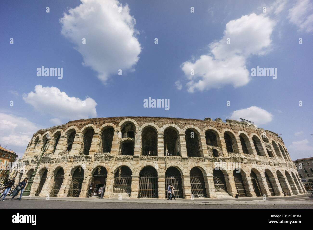 Arena von Verona, Anfiteatro Romano del 30 dC., Verona, Patrimonio de la humanidad, Venetien, Italien, Europa. Stockfoto