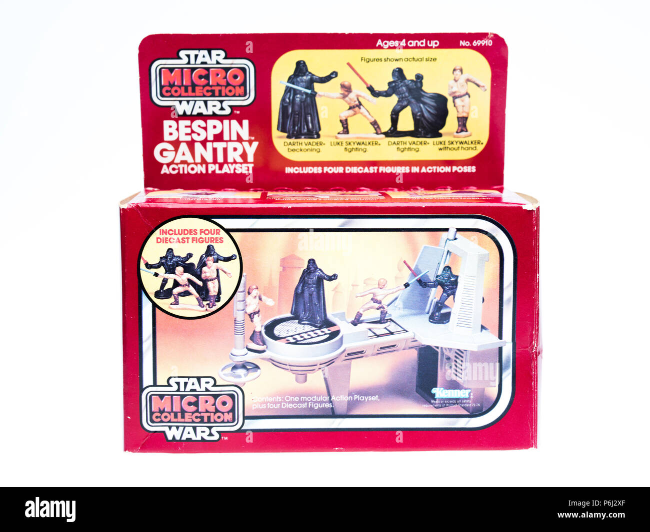1982 Star Wars Micro Sammlung Bespin Gantry Action playset Spielzeug von Kenner Stockfoto