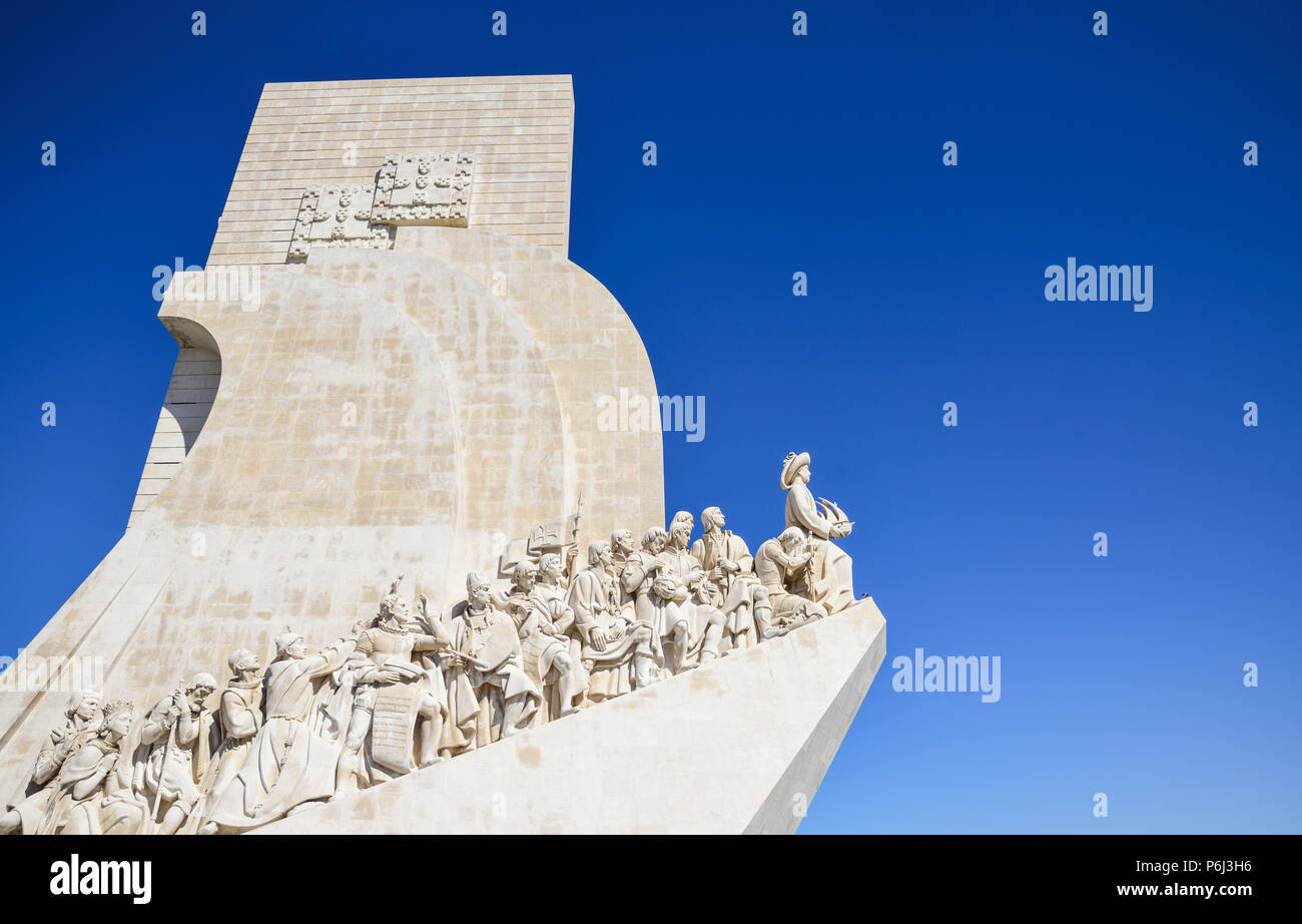 Denkmal für die Entdeckung neuer Länder in Lissabon, Portugal. Stockfoto