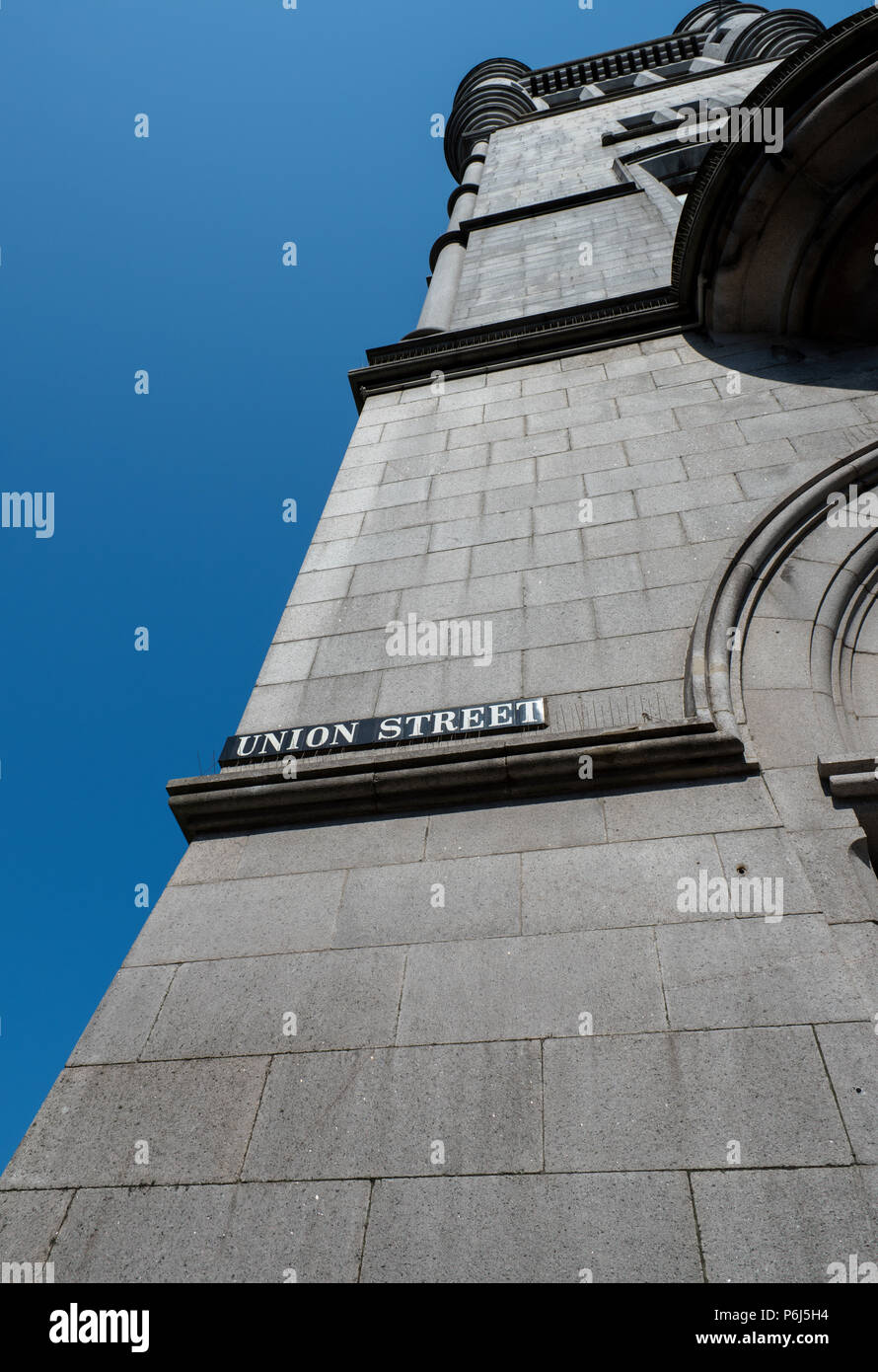 Vereinigtes Königreich, Schottland, Aberdeen, historische Altstadt von Aberdeen. Die Old Town House, der ursprünglichen Heimat der lokalen Regierung des Burgh, c 1789. Stockfoto