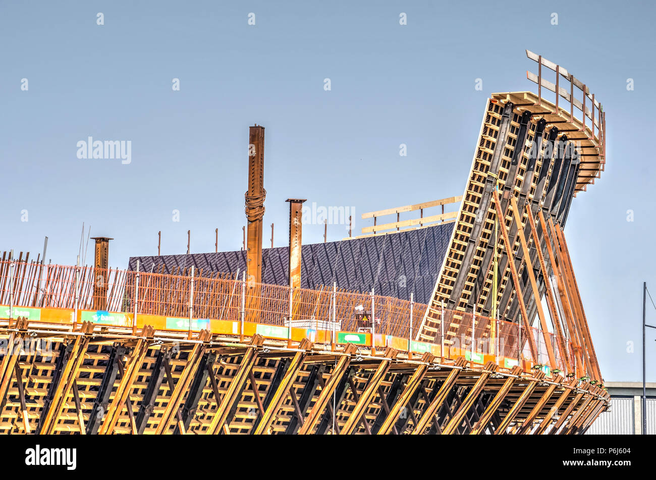 Rotterdam, Niederlande, 20. Mai 2018: Die neue Kollektion Gebäude oder Depot für die boymans Museum, von MVRDV Architekten entworfen, unter constructio Stockfoto