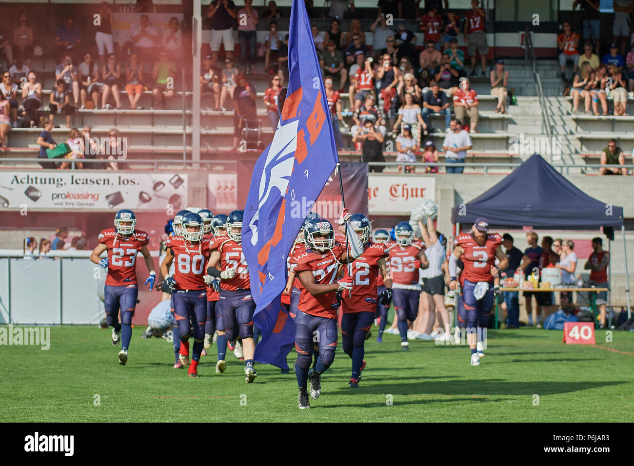 Schweizer american football league Fotos und Bildmaterial in hoher