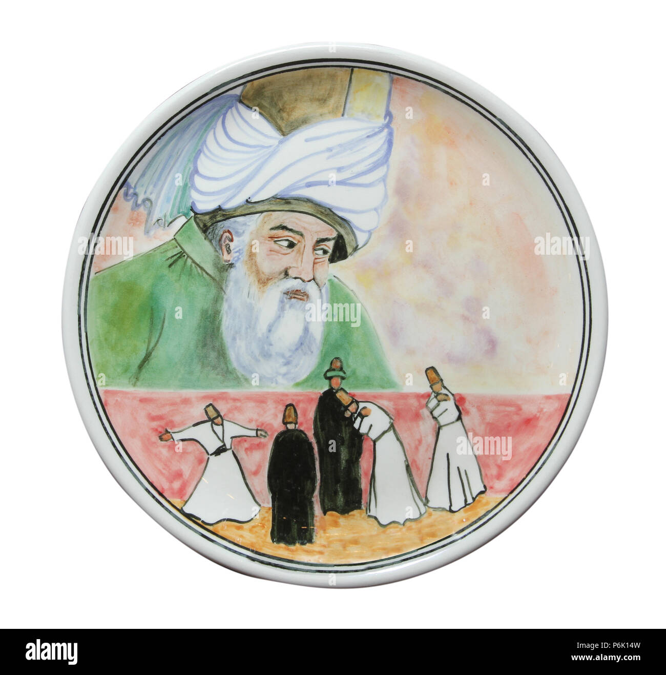 Porzellan Teller Stockfoto