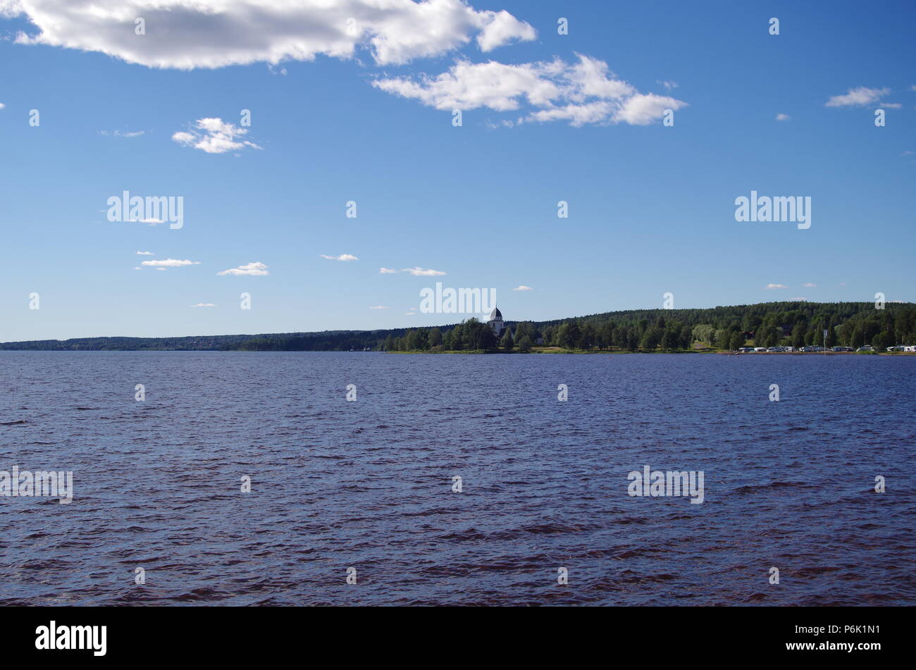 Den See Siljan in der Provinz Dalarna Stockfoto