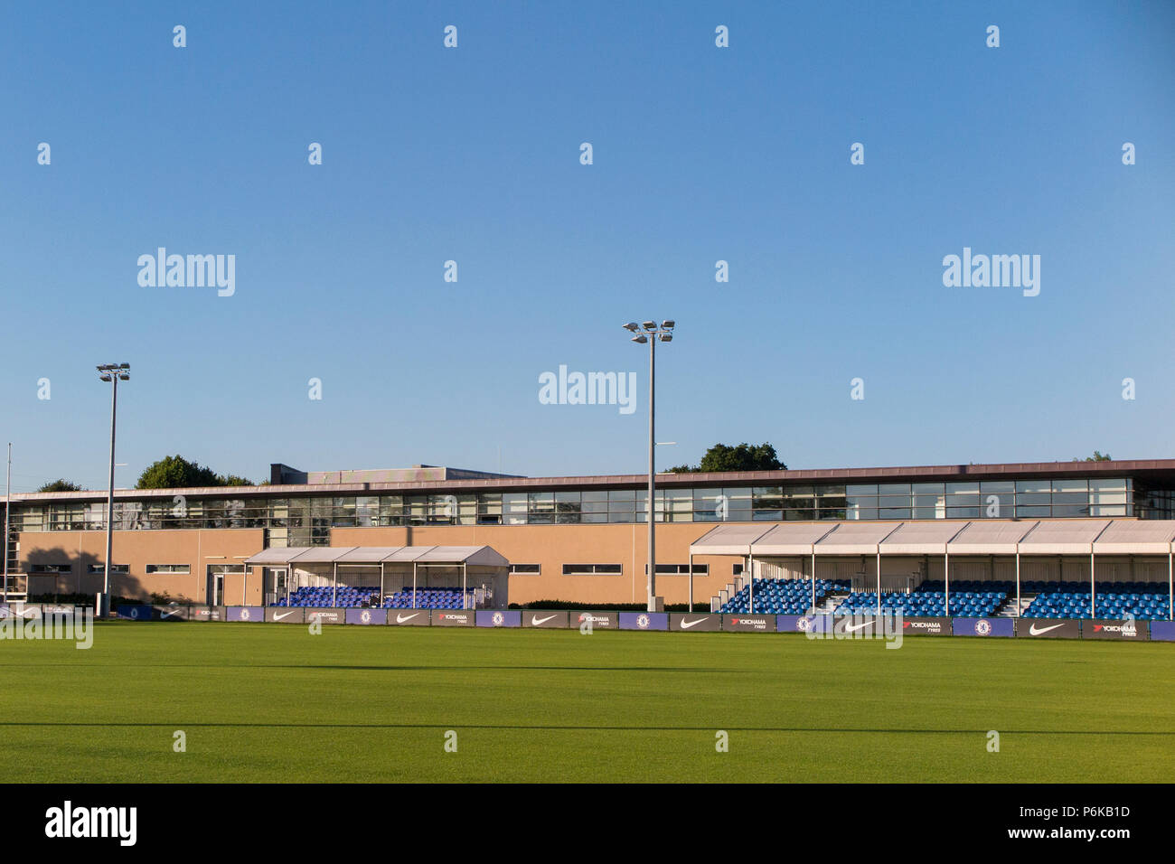 Chelsea Football Club Trainingsgelände in Cobham, Surrey, England Stockfoto