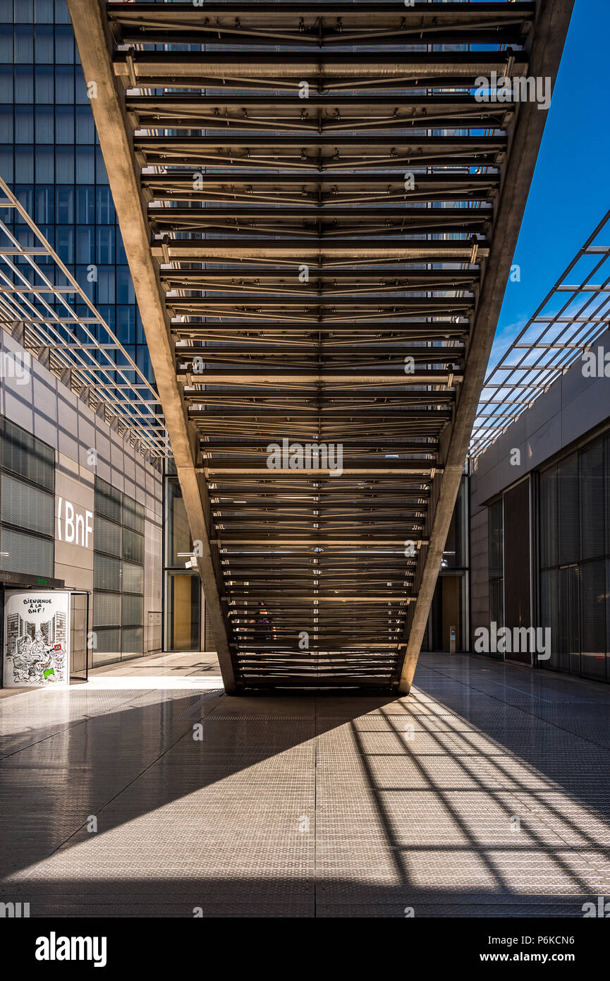 Bibliothèque nationale de France ist die Nationalbibliothek von Frankreich, in Paris, France. Stockfoto