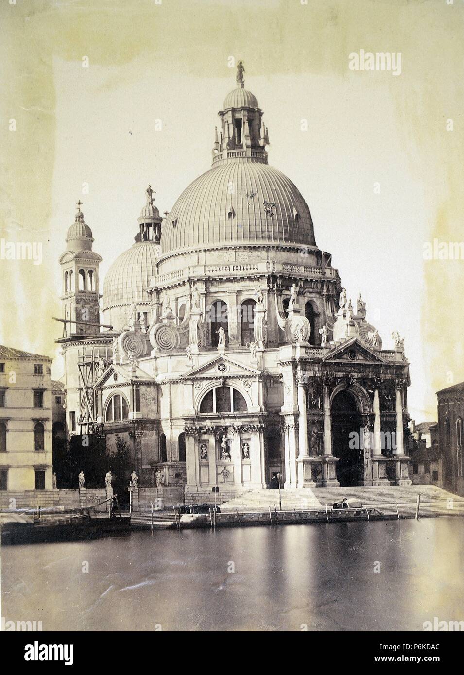 Venecia, Basílica de Santa María de la Salud. Stockfoto