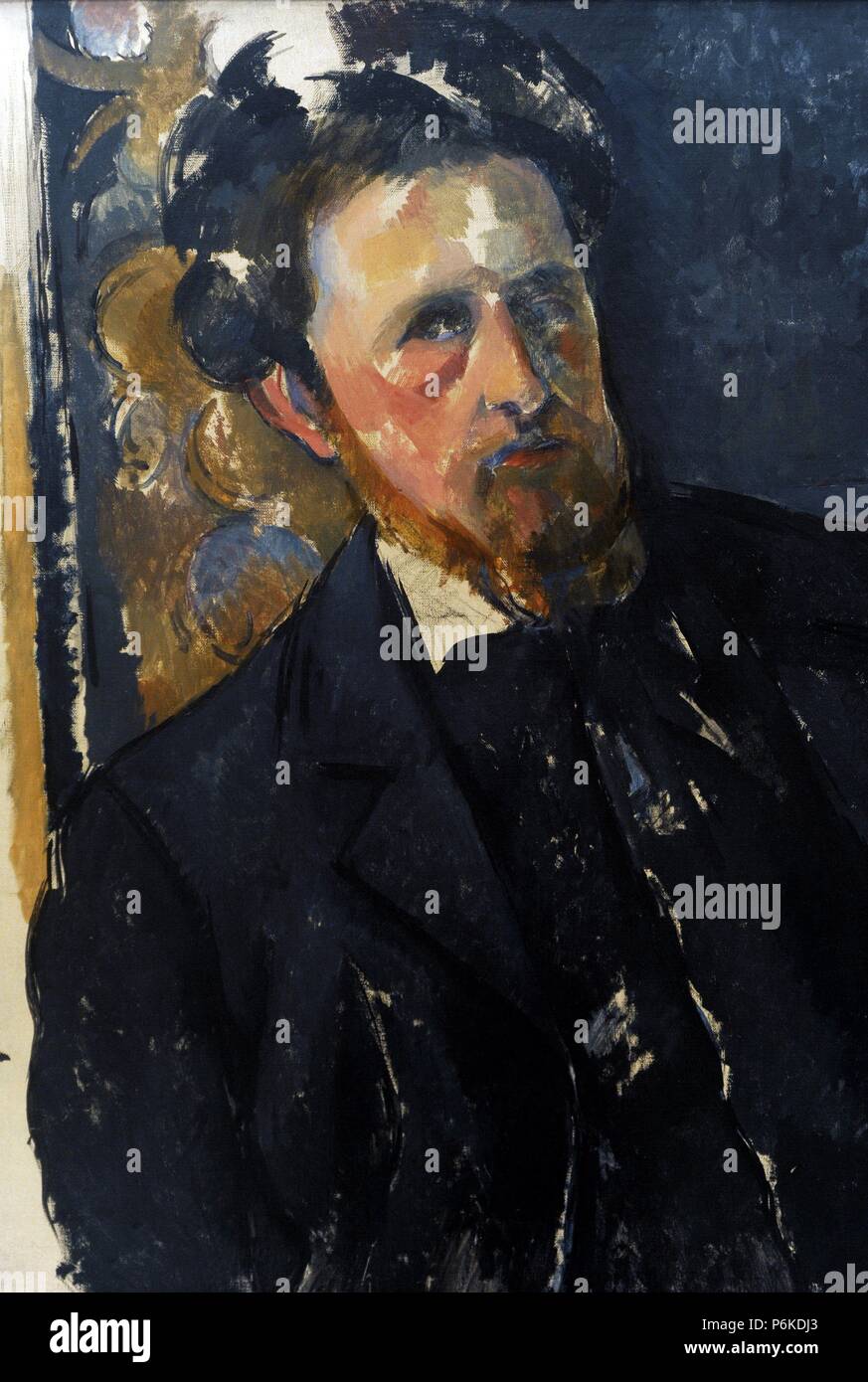 ARTE S. XIX. FRANCIA. PAUL CEZANNE (1839-1906). Pintor postimpresionista Francés. Retrato de Joachim Gasquet, 1896-1897. Oleo sobre lienzo. Galería Nacional de Praga. República Checa. Stockfoto