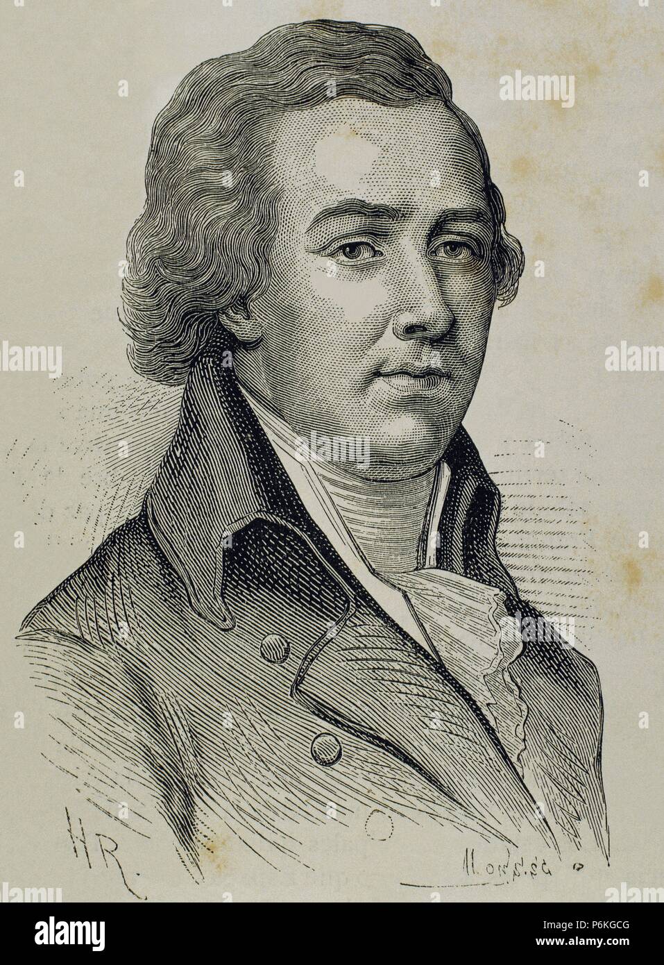 William Pitt, 1. Earl of Chatham (1708-1778). Britischer Staatsmann der Whig-Gruppe. Gravur. Porträt. Stockfoto
