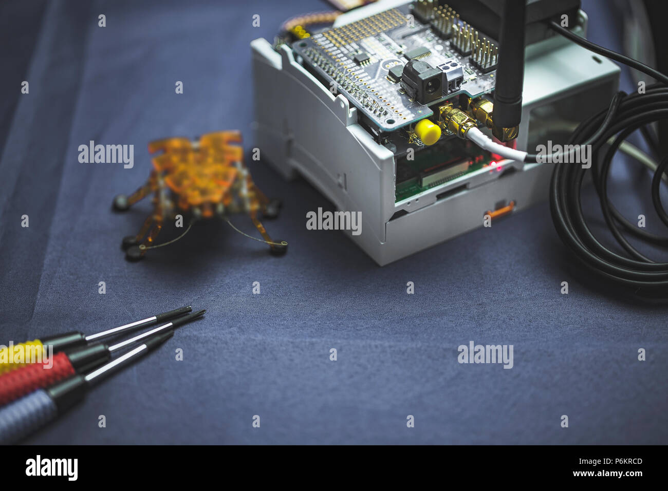 Internet der Sache (IoT) Elektronik Hardware und Software Development Kit. Stockfoto