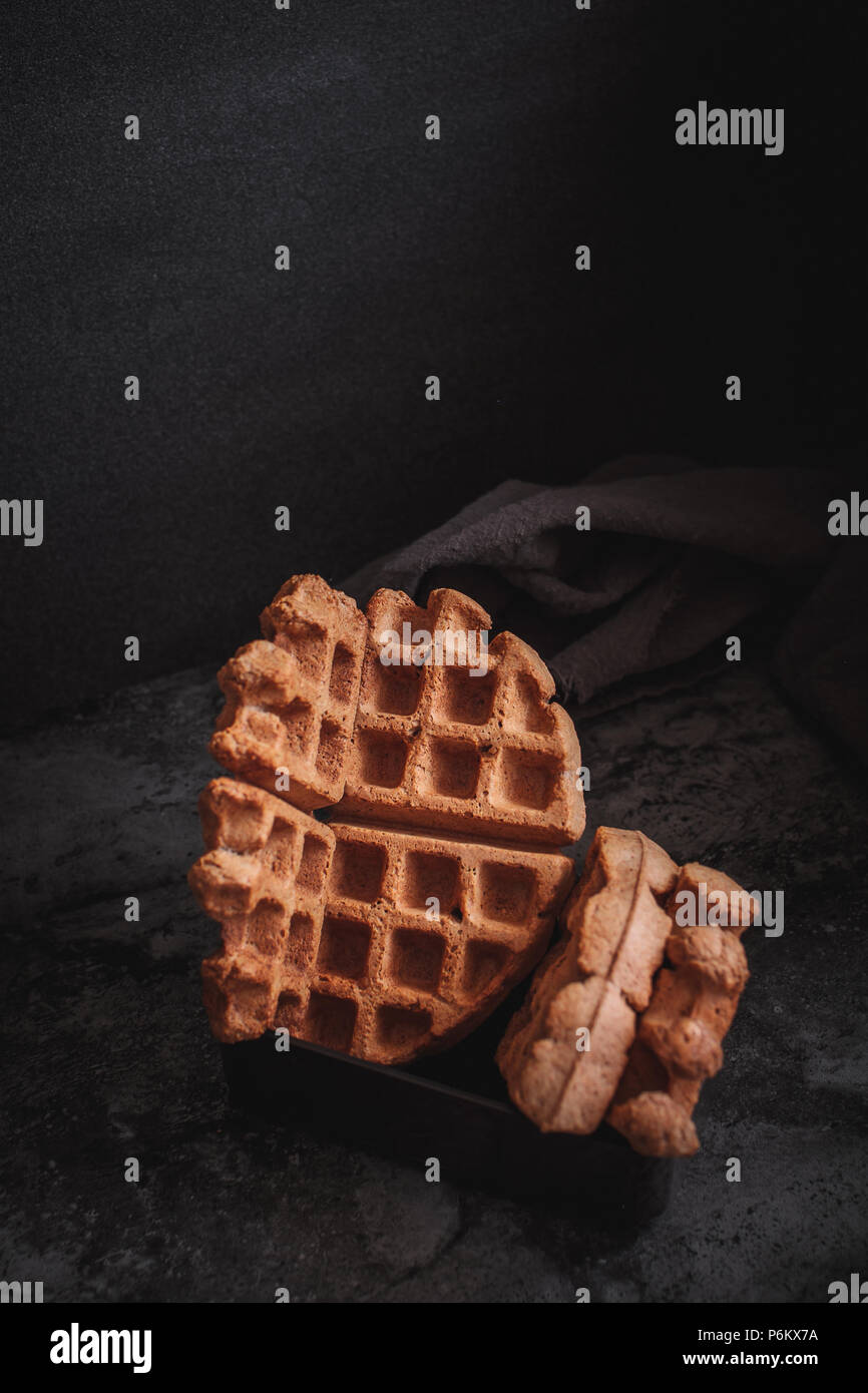 Belgische Waffeln Stockfoto