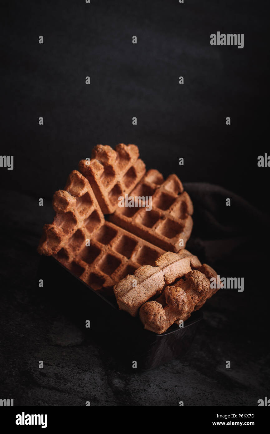 Belgische Waffeln Stockfoto