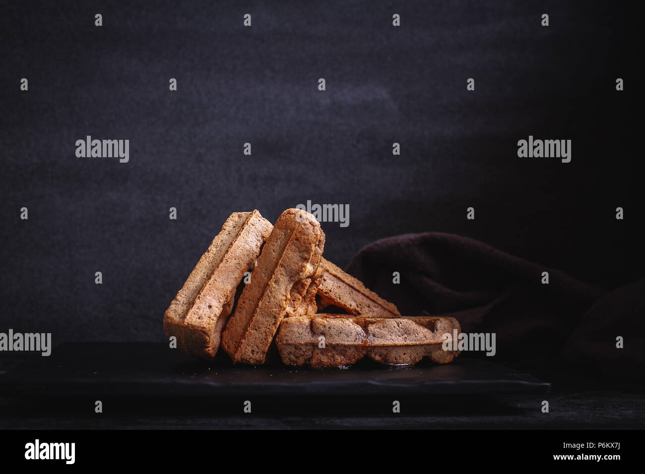 Belgische Waffeln Stockfoto