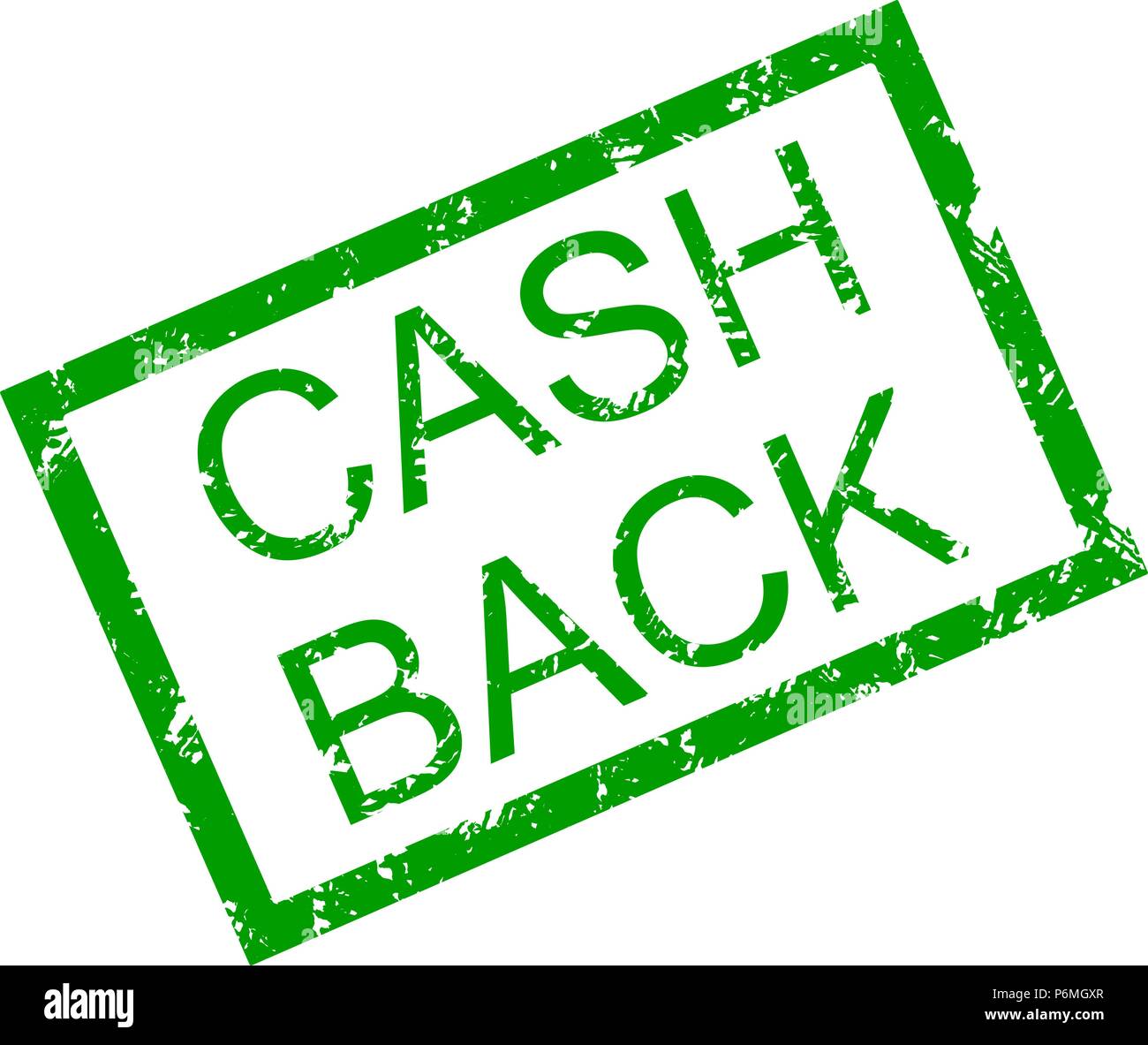 Text cash back im Rahmen Stempel. Vektor cash back Geld, insignia cashback Impressum Abbildung Stock Vektor