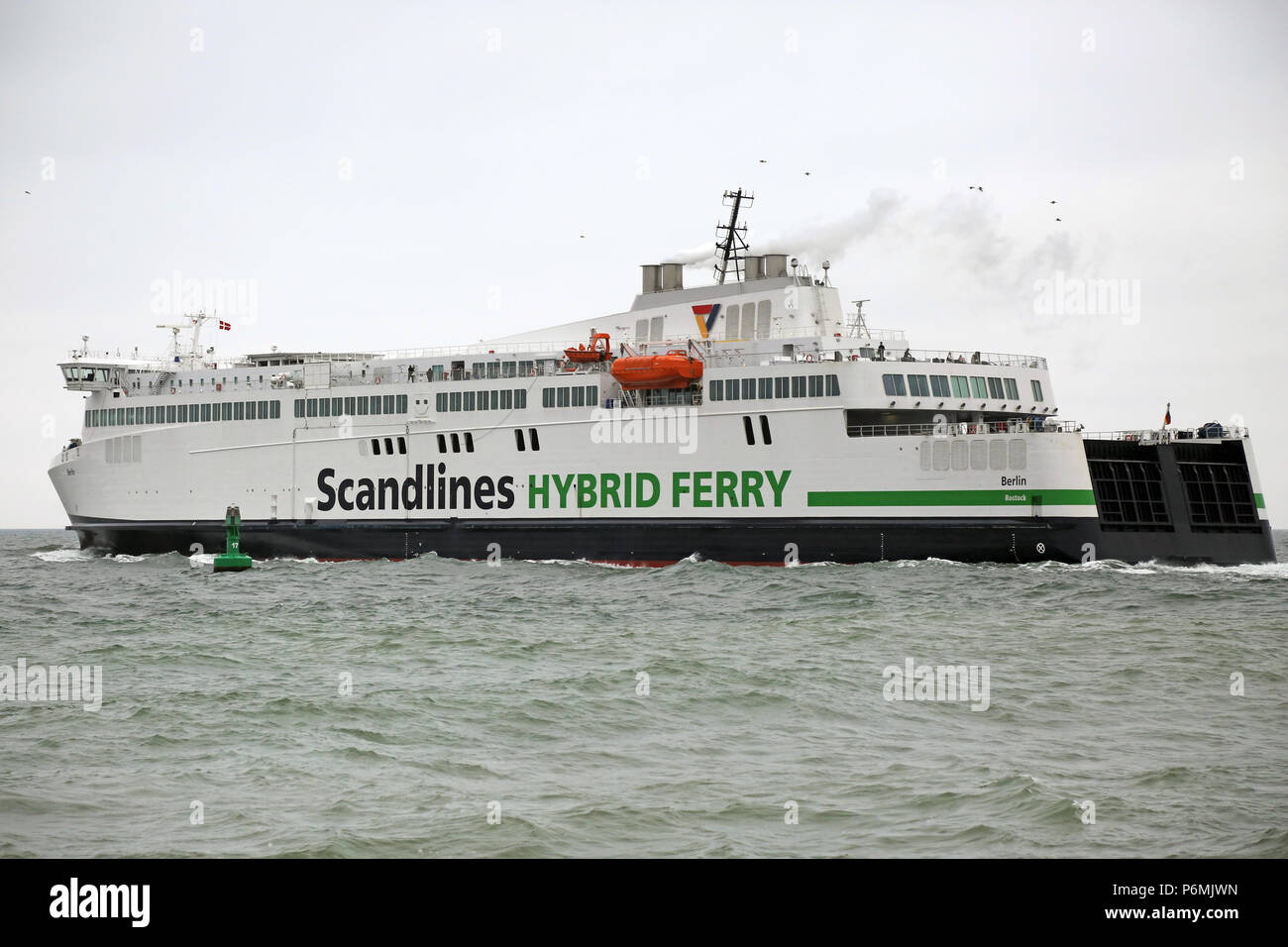 Warnemünde Scandlines Fähre Stockfoto