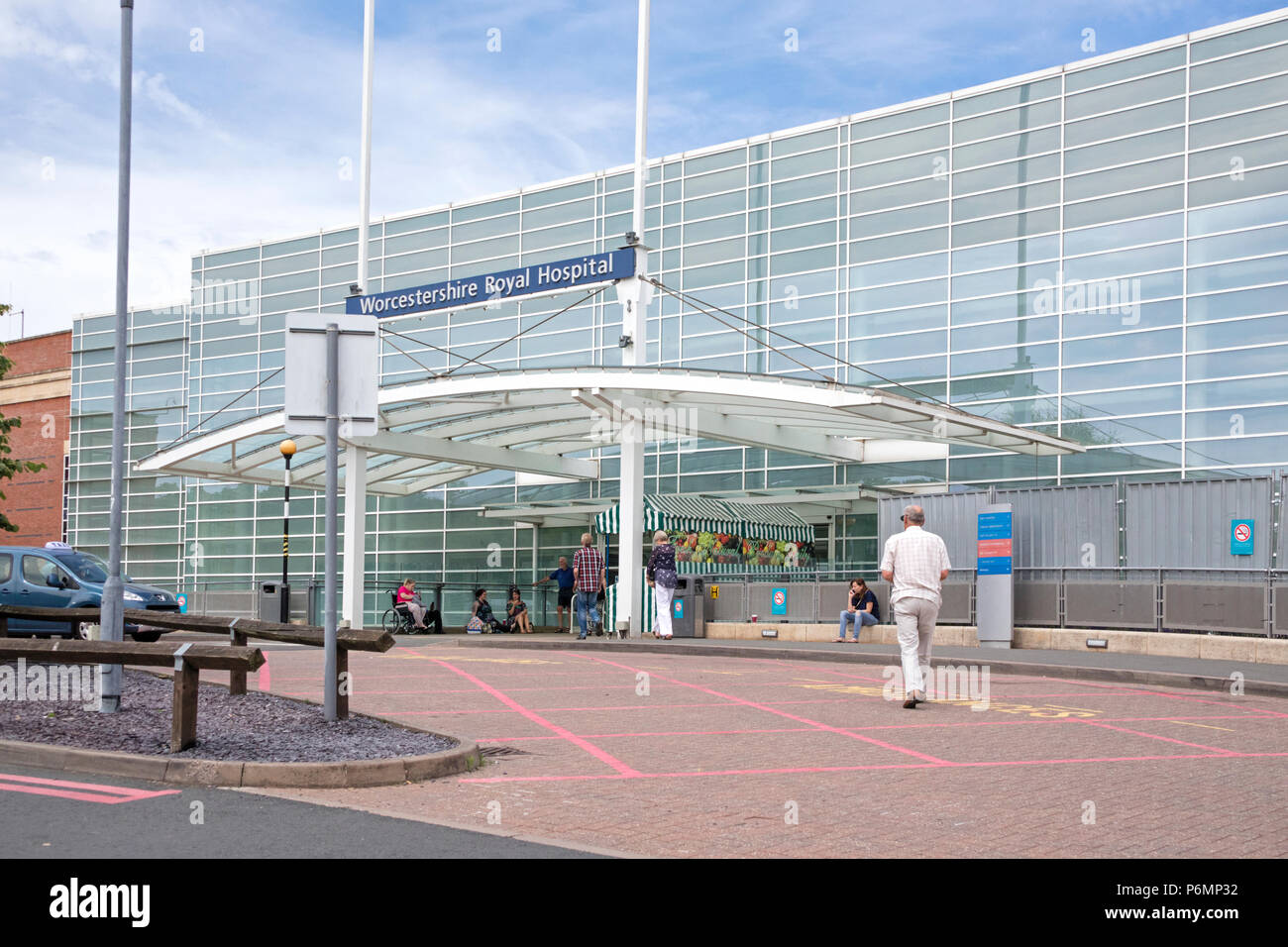 Worcester Royal Hospital, Worcester, Worcestershire, England, Großbritannien Stockfoto