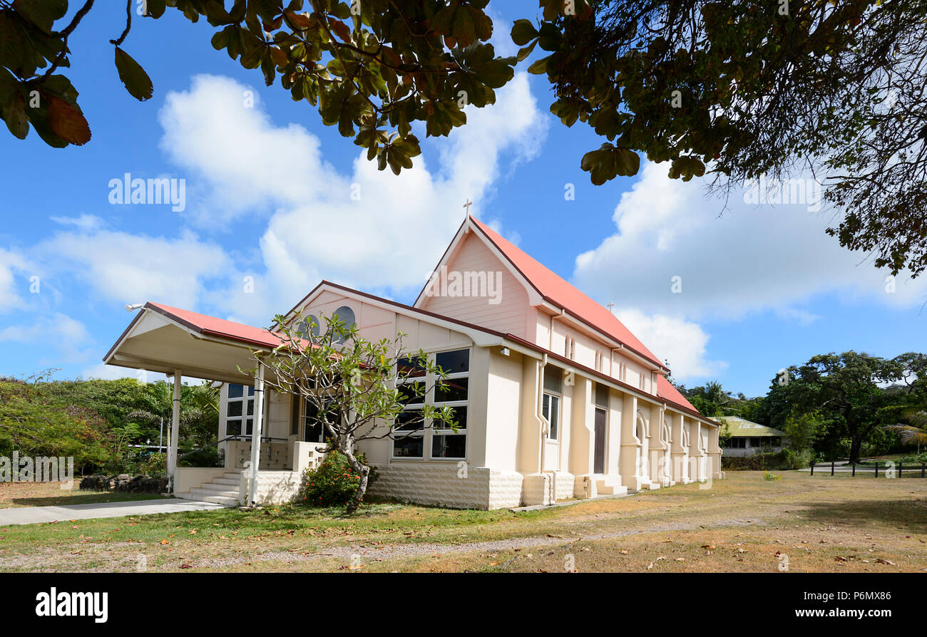 Quetta Denkmal Kirche, Anglikanische Kirche von Australien, alle Seelen & St. Bartholomäus, Donnerstag, Insel, Torres Strait Inseln, Far North Queensland, FNQ, Stockfoto