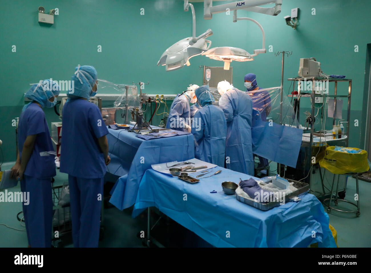 Tam Duc Kardiologie Krankenhaus. Op. Der herzchirurgie. Ho Chi Minh City. Vietnam. Stockfoto