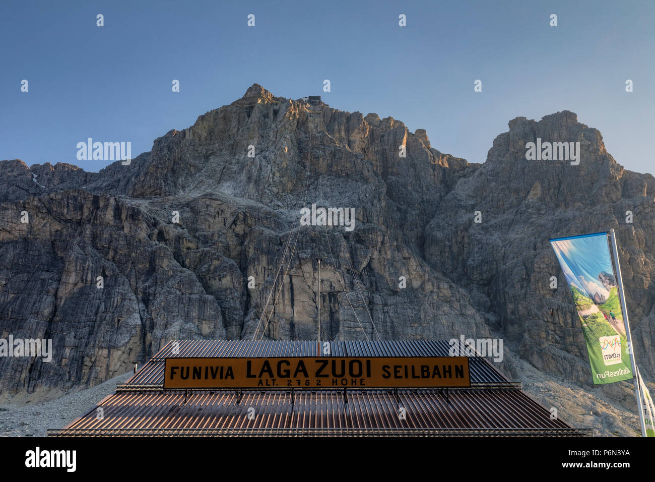 Lagazuoi, Passo di Falzarego, Cortina d'Ampezzo; Veneto, Belluno, Dolomiten; Italien; Stockfoto