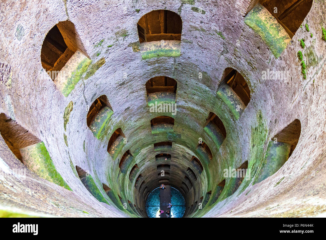 Innenansicht der St. Patrick's Gut ist, eine Struktur, ein Meisterwerk der Ingenieurskunst, die von Antonio da Sangallo zwischen 1527 und 1537 gebaut. Stockfoto