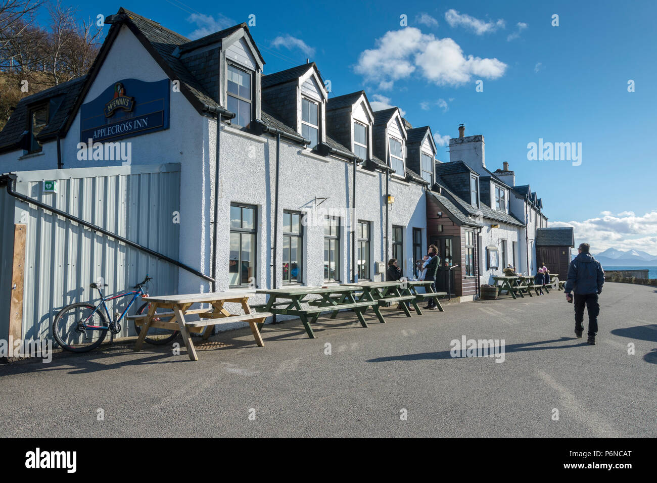 Den Applecross Inn im Dorf Applecross, Hochland, Schottland, Großbritannien Stockfoto