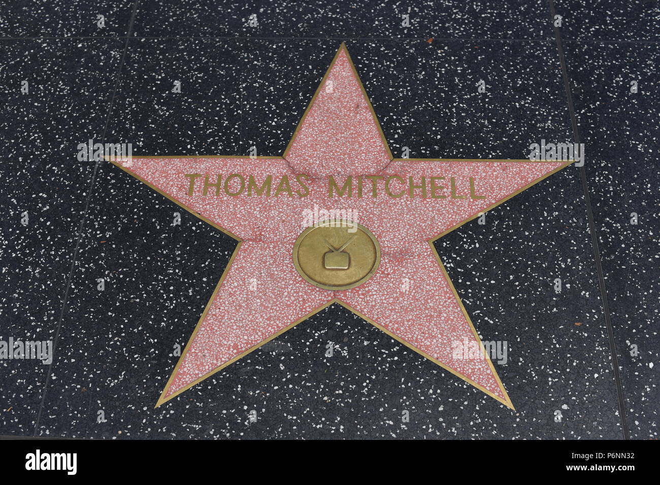 HOLLYWOOD, CA - 29. Juni: Thomas Mitchell Stern auf dem Hollywood Walk of Fame in Hollywood, Kalifornien am 29. Juni 2018. Stockfoto