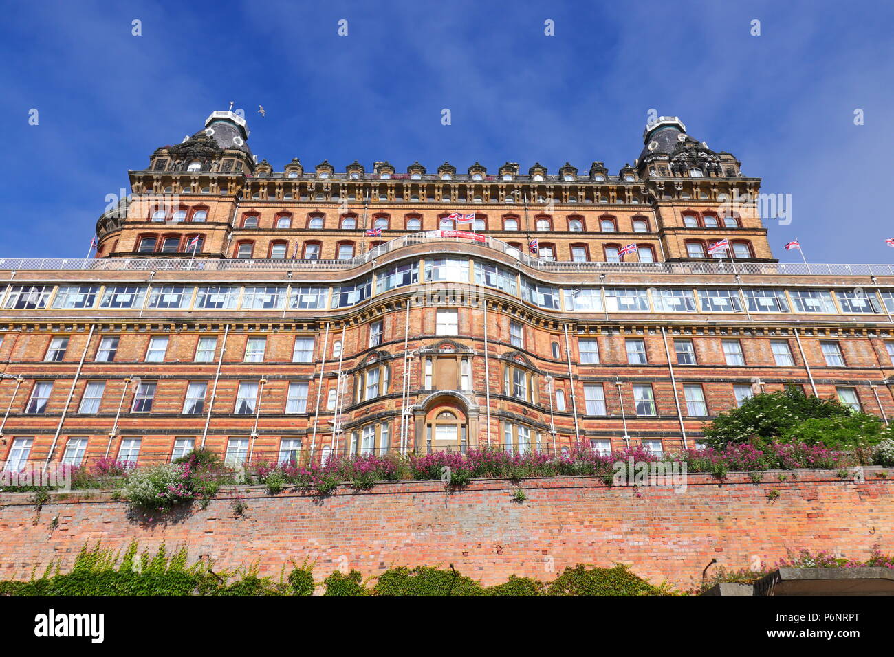 Sie suchen den Gesicht des Grand Hotel Scarborough Sea Front. Stockfoto