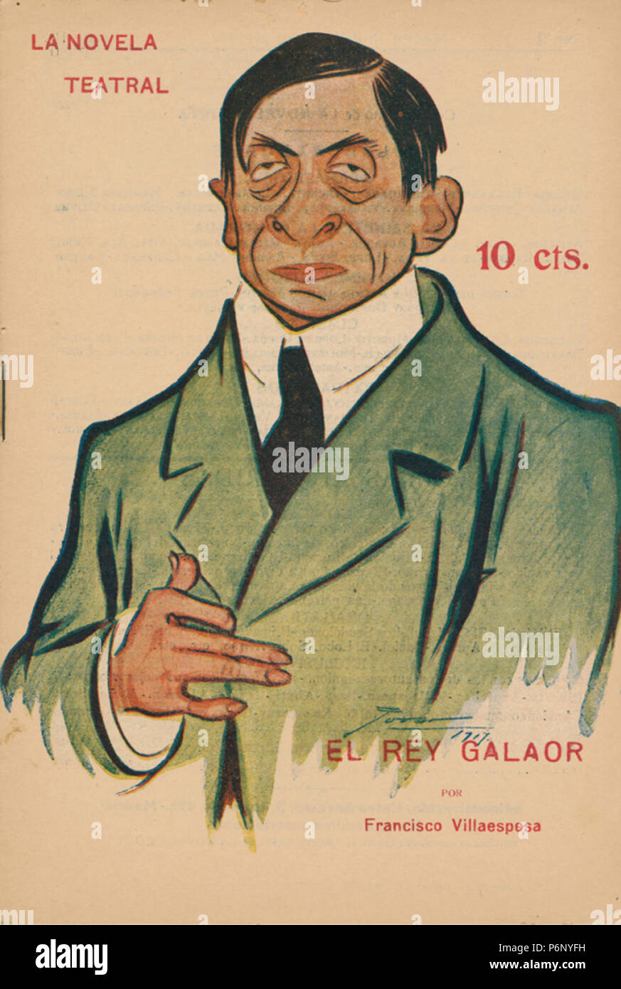 1917-02-18, La Novela Teatral, Francisco Villaespesa, Tovar. Stockfoto