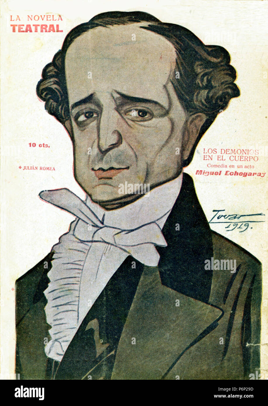 1919-02-23, La Novela Teatral, Julián Romea, Tovar. Stockfoto