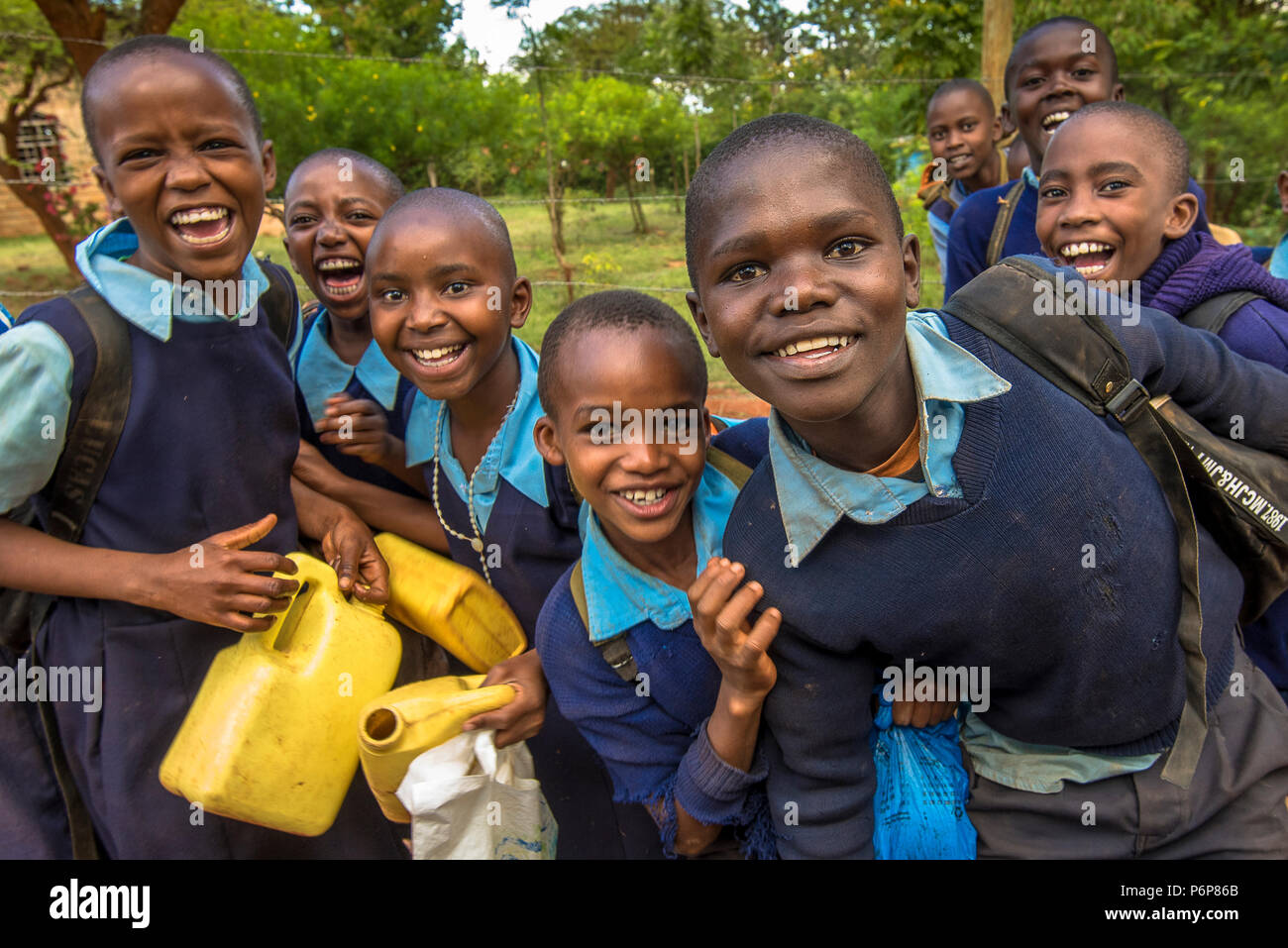 Schüler Machakos, Kenia. Stockfoto