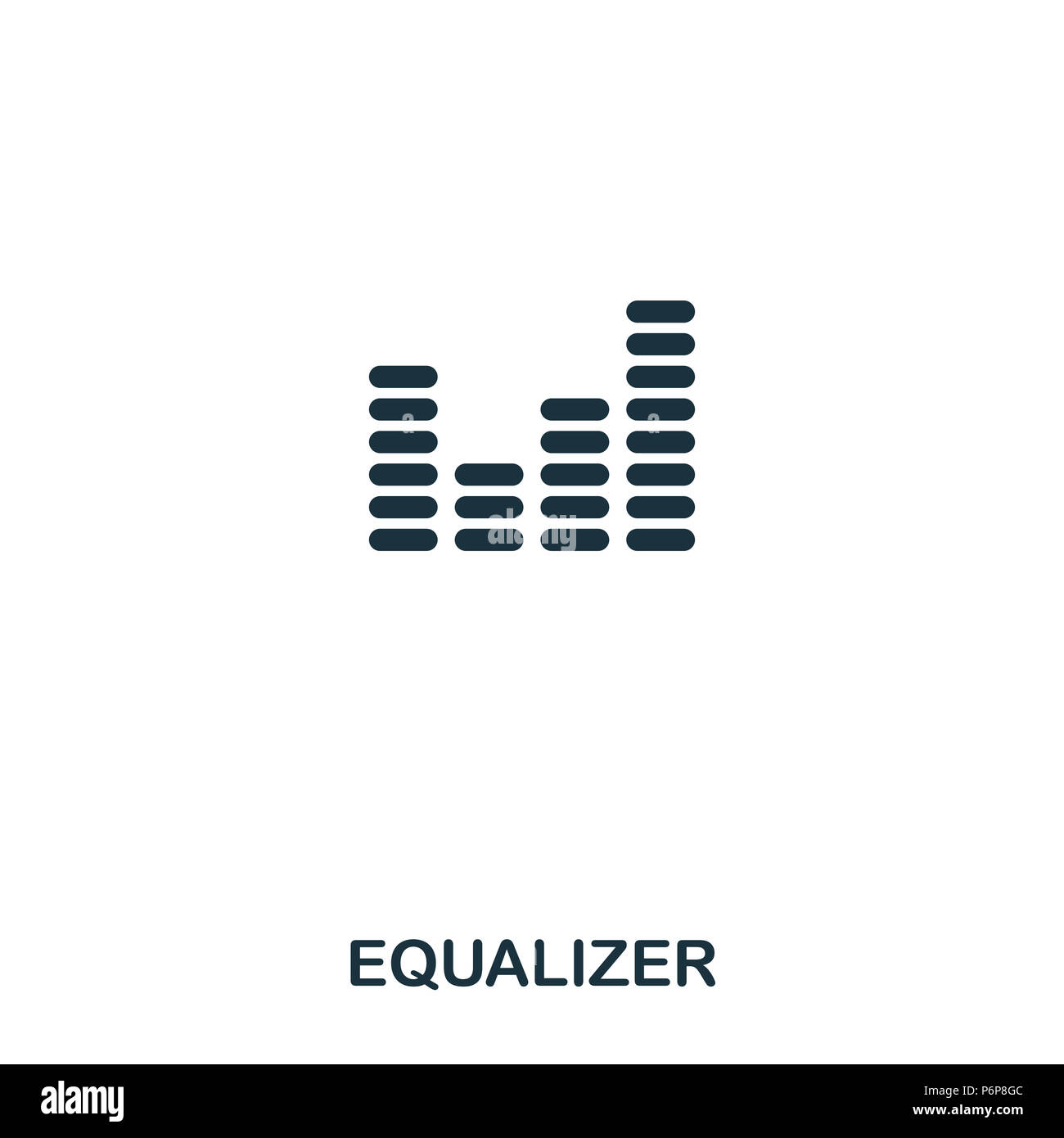 EqualizerSymbol. Line Style Icon Design. UI. Abbildung equalizer